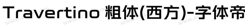 Travertino 粗体(西方)字体转换